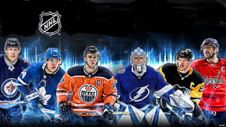 Ce sont 6 joueurs de hockey